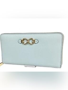 Kate Spade New York Toujours Continental Zip Around Wallet Blue Mist EXCELLENT